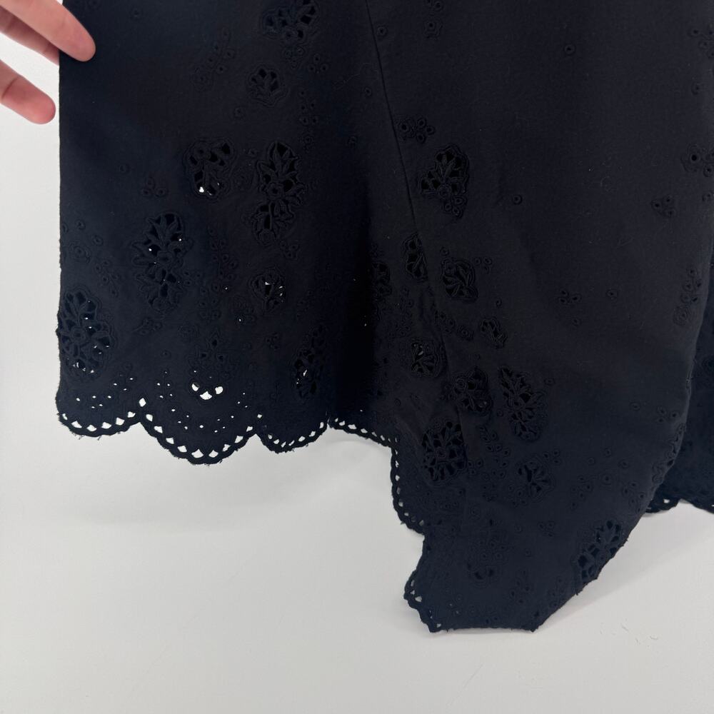 La Ligne Harper Eyelet Cotton Poplin Sleeveless Midi Dress - Size Small NWOT - Picture 4 of 7